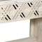 Homeroots 28" White Solid Wood Distressed Carved Geometric One Drawer Nightstand 555401 - alternate 12