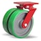 Hamilton Heavy Service Dual-Wheel Swivel Caster, 8" x 2" Duralast Polyurethane (95A) on Cast Iron Wheels S-HS2-8DT - alternate 1