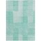 Homeroots 9' X 12' Teal Blue Aqua And Ivory Striped Washable Indoor Outdoor Area Rug 581681 - alternate 9