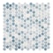 Andova Tiles Pixie Wave Blue 3/4-in. Penny Round Fabric Look Matte Glass Wall & Floor Mosaic Tile ANDPIX227 - alternate 6