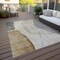 Homeroots 3' X 5' Taupe Beige And Gray Abstract Washable Indoor Outdoor Area Rug 582038 - alternate 8