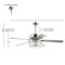 Jonathan Y Mandy 52" 3-Light Crystal Prism Drum LED Ceiling Fan With Remote, Chrome JYL9706A - alternate 12
