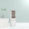 Homeroots 17" White And Natural Wood Freestanding Single Door Bathroom Vanity 543598 - alternate 6