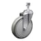 Service Caster 6 Inch Gray Polyurethane Wheel Swivel 12mm Threaded Stem Caster SCC SCC-TS20S614-PPUB-M1215 - alternate 1