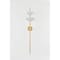 Corbett Lighting Evander 11.5 in. Wall Sconce Vintage Gold Leaf/Gesso White 477-02-VGL/GSW - alternate 7