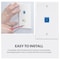 Newhouse Hardware White Ethernet and Coaxial Wall Plate, 1-Gang, 5PK TVCATP-WH-05 - alternate 10