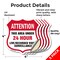 Signmission 24 Hour Surveillance Shield Sign Attenti, 4 inch X 4 inch, Vinyl Decal, 5PK SHI-D-5PACK-4-351 - alternate 6