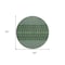 Homeroots 8' Olive Green And Blue Round Tribal Washable Indoor Outdoor Area Rug 582580 - alternate 7
