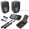 Pyle Pyle PA Speaker DJ Mixer Bundle - Portable Wireless Bluetooth System w/ USB SD XLR Inputs, Stand PPHP210AMX - alternate 12
