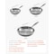 Vevor Triply Stainless Steel Frying Pan 3 Pcs Skillet 8 10 12 in for Dishwasher Silver CS009-3 - alternate 7