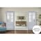 Sartodoors Sturdy Double Barn Door with Frosted Glass Grey 64x80 (2* 32x80) Solid Core Modern Interior VEREGIO7339DB-S-GRE-64 - alternate 1