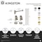 Kingston Brass Plumbing Sink Trim Kit with Bottle Trap, Matte Black CD53300DLLKB30 - alternate 2