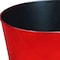 Homeroots 12in Red Recycled Plastic Indoor Outdoor Round Pot Planter 488307 - alternate 3
