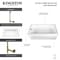 Kingston Brass 66-Inch Acrylic Rectangular 3-Wall Alcove Tub Combo with Waste and Overflow Drain, Left Hand Drain CVTAP663222L7 - alternate 4