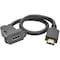 Tripp Lite HIGH-SPEED HDMI WITH ETHERNET ALL-IN-ONE KEYSTONE/PANEL MOUNT EXTENSION CABLE M P162-001-KPA-BK - alternate 4