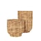 Homeroots 13" Brown Water Hyacinth Basket 609425 - alternate 10