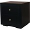 Homeroots Two Piece Black Solid and Manufactured Wood Bedroom Set 569369 - alternate 8