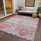 Homeroots 5' X 8' Blush Sky Blue And Brown Oriental Washable Indoor Outdoor Area Rug 597669 - alternate 8