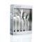 Megachef Cravat 20 Piece Flatware Utensil Set, Stainless Steel Service for 4 in Matte Silver MCFW-CRAVAT-MATTESILVER - alternate 7