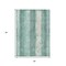 Homeroots 3' X 5' Pale Aqua And Teal Blue Striped Washable Indoor Outdoor Area Rug 617848 - alternate 8