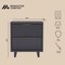 Manhattan Comfort Elara 18 in Solid Wood Nightstand in Charcoal Gray (2-Drawer) NS1780-5 - alternate 7