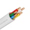Syston Cable Technology 18/5 Thermostat HVAC Heating Cable Wire, Solid Copper 18 AWG 5 Conductors CL3R/CMR/FT4, 100ft White 7337-100WH - alternate 1