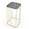 Homeroots 24" Gold And Black Glass Free Form End Table 488924 - alternate 8