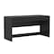 Manhattan Comfort Novara 60in Writing Desk in Black (2-Drawer) DK1672-3 - alternate 6