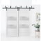 Sartodoors Sliding Closet 2 lites Barn Bypass Doors, Lucia 4010 White Silk with Frosted Glass, Sturdy 6.6ft Ra LUCIA4010BBB-WS-36 - alternate 1