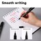 Deli MATE Permanent Marker, Dual Tip (Bullet/Needle), Black, 12PK EU10420 - alternate 4