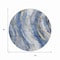 Homeroots 8' Blue Gold And Ivory Round Abstract Washable Indoor Outdoor Area Rug 617427 - alternate 7