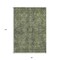 Homeroots 8' X 10' Moss Green and Gray Oriental Washable Non Skid Indoor Outdoor Area Rug 563814 - alternate 6