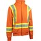 Pip AR/FR Fleece Zip Hoodie with X backed tape 385-1226FR-O/3X - alternate 1