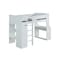 Homeroots 45" X 92" X 66" White Wood Veneer (Laminated) Loft Bed 347201 - alternate 1