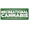Signmission Recreational Cannabis, 48 Inch, Banner B-120-30418 - alternate 1