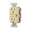 Eaton Wiring Devices Eaton Tamper-Resistant GFCI Receptacle, 125 V, 15 A, NEMA: NEMA 5-15R, Back, Side Wiring, Ivory TRGF15V-3-L - alternate 5