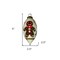 Homeroots Festive Glitter Gingerbread Man Hand Painted Mouth Blown Glass Ornament 477467 - alternate 5