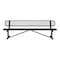 Leisure Craft Portable, Bench with Back, 8ft., Black B8WBP-BLACK - alternate 1