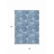 Homeroots 8' X 10' Denim Blue Navy Blue And Ivory Polka Dot Washable Indoor Outdoor Area Rug 614662 - alternate 8