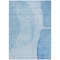 Homeroots 9' X 12' Denim Blue And Sky Blue Abstract Washable Indoor Outdoor Area Rug 582012 - alternate 7