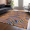 Homeroots 10' X 14' Navy Blue And Pink Animal Print Washable Indoor Outdoor Area Rug 600683 - alternate 9
