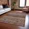 Homeroots 5' X 8' Rust Gray And Salmon Medallion Washable Indoor Outdoor Area Rug 615909 - alternate 8