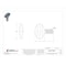 Zoro Select Thumb Screw, 1/4"-20 Thread Size, Spade, Zinc Plated Steel, 0.48 to 0.52 in Head Ht, 1/2 in L, 25 PK TSI0250050P0-025P - alternate 4