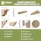 Ekena Millwork Timberthane Rustic 4 Board Joined Board-n-Batten Faux Wood Shutters w/End Batten, 21 1/2W x 42H, PR FBJ06B21X042RUF - alternate 12