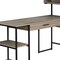 Homeroots 59" Taupe and Black L Shape Computer Desk 333395 - alternate 4