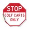 Signmission Stop Golf Carts Only, 18 Inch X 18 Inch, Vinyl Decal OC-D-18-287 - alternate 1