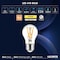 Luxrite A15 Edison LED Bulb, 60W Equivalent, 8.5W, Dimmable, 2700K Warm White, Enclosed Fixture, 24PK LR21690 - alternate 7