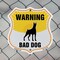 Signmission Beware Of Dog Shield Sign Warning Bad Do, 6 inch X 6 inch, Plastic Sign, 2PK SHI-P-2PACK-6-361 - alternate 6