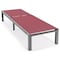 Leisuremod Marlin Patio Chaise Lounge Chair with Grey Aluminum Frame, Burgundy, 2PK MLGR-77BRG2 - alternate 9