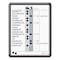 Quartet In/Out Board, Porcelain, 14 in, 11 in, Plastic Frame, White/Gray, Gloss 750 - alternate 1